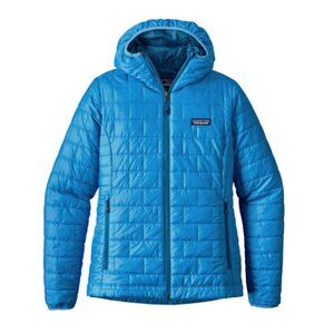 Patagonia Nano Puff Hoody Womens Blue / Turquoise - Size Large